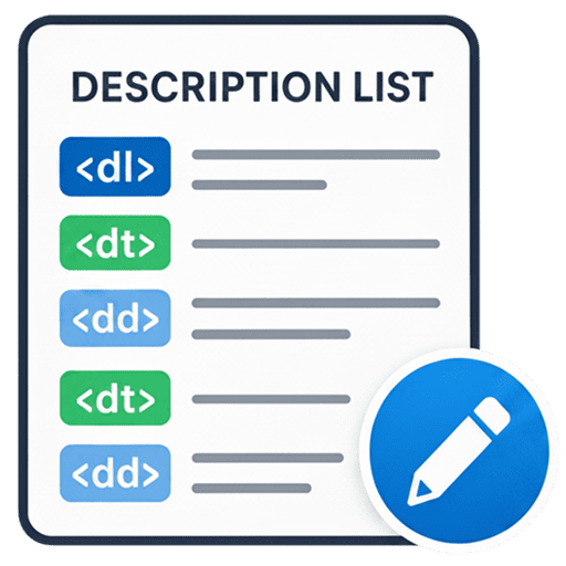 Logo for the CKEditor Description List project