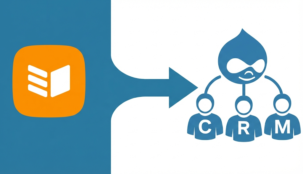 Logo for the Migrate OnePageCRM to Drupal CRM project