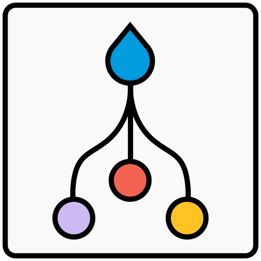 Logo for the FlowDrop project