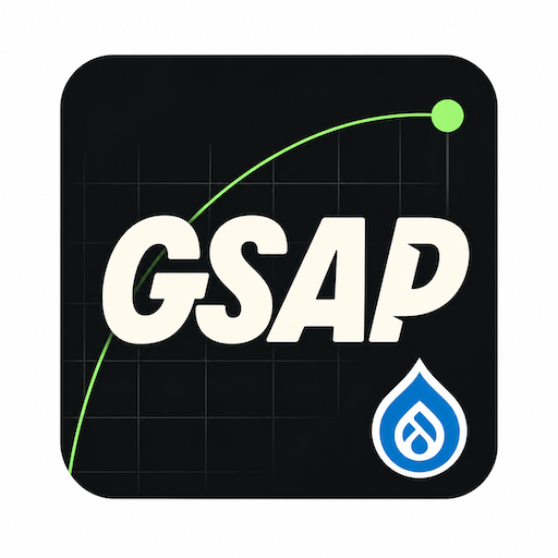 Logo for the GSAP (Greensock) project