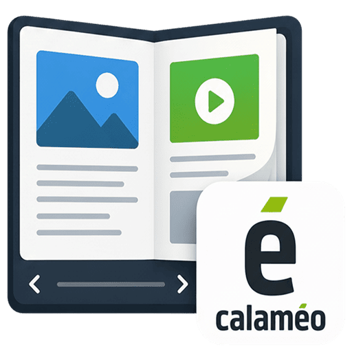 Logo for the Media Entity Calameo project