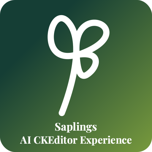 Logo for the Saplings AI CKEditor Experience project