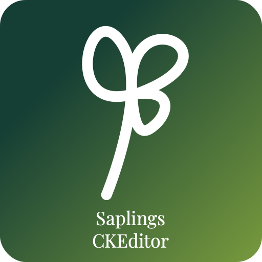 Logo for the Saplings CKEditor project