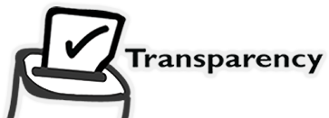 Logo for the Transparency project