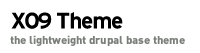 Logo for the X09 Theme - The lightweight and easy starter theme project