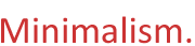 Logo for the Minimalism project