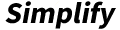 Logo for the Simplify Theme project